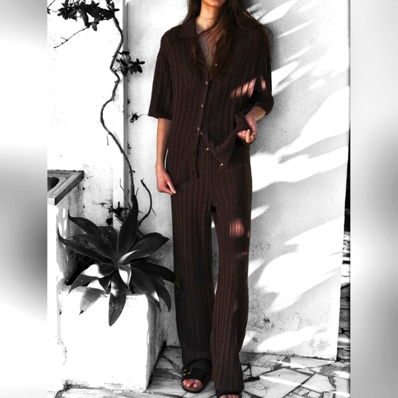 H&M Crochetted Cardigan & Pants Co Ord Set - Picture 2 of 6
